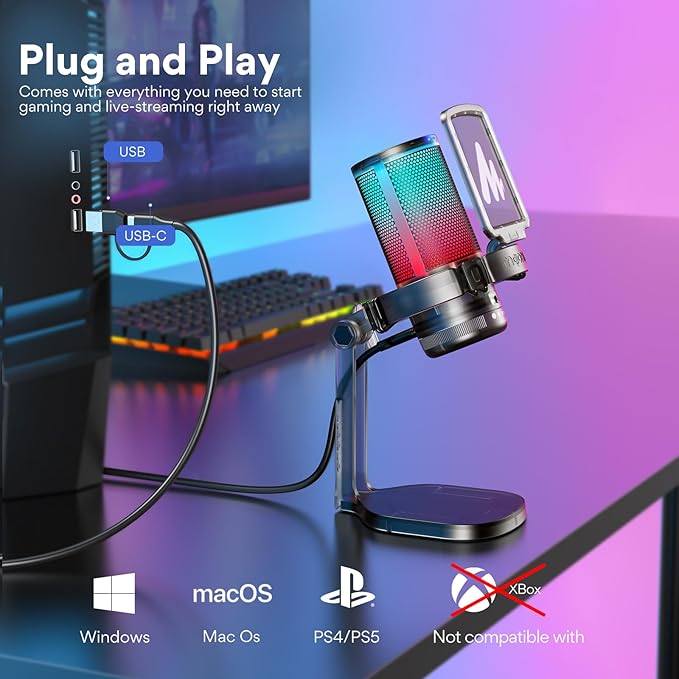 MAONO Gaming USB Microphone for PC - Image 7