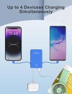 6000mah Ultra Slim Built in Cables Power Bank, Card Size Built in USB C Cords - Image 5