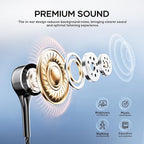 Wired Earbuds with Microphone 5 Pack, in-Ear Headphones with Heavy Bass - Image 3