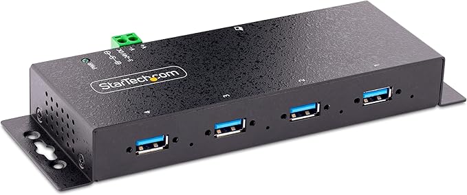 StarTech.com 4-Port Industrial USB 3.0 5Gbps Hub, Rugged USB Hub by StarTech