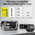 Makeid D50 Industrial Label Printer, Desktop Label Maker 2" Print Head - Image 3