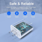 Matsusho iPhone Charger Fast Charging 10 FT, 2 Pack 20W USB C Wall Charger Block - Image 5