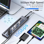 Powered USB 3.1 Hub, ACASIS 16 Ports USB 3.1 Hub - Image 3