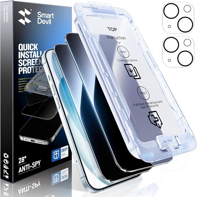 SMARTDEVIL 2+2Pack Privacy Screen Protector by SmartDevil