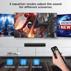 MZEIBO Sound Bar, 50W for Smart TV Bluetooth 5.3 Speaker 17 Inch TV Speaker - Image 5