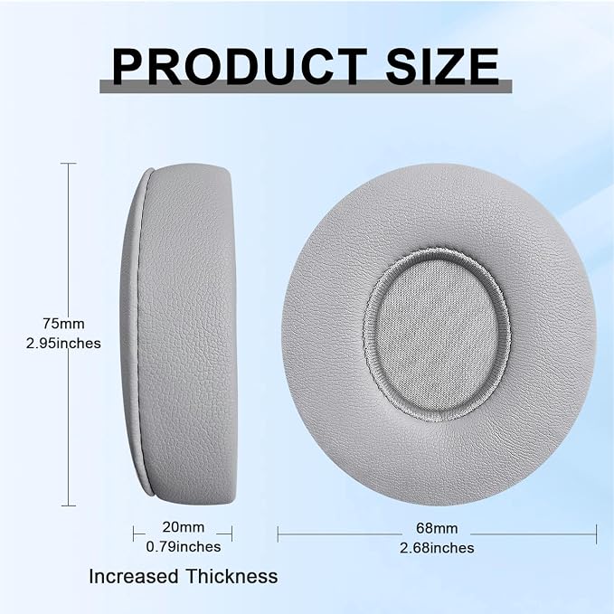 Replacement Ear Pads for Beats Solo 2 & Solo 3 Wireless On-Ear Headphones - Image 2