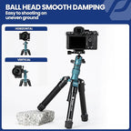 Fotopro Mini Tripod with Ball Head Phone Mount Detachable Selfie Stick Folded - Image 7