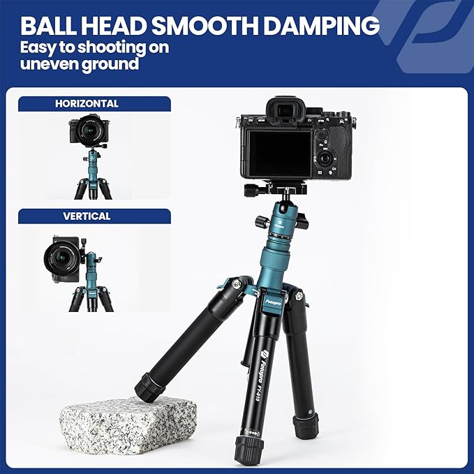 Fotopro Mini Tripod with Ball Head Phone Mount Detachable Selfie Stick Folded - Image 7