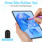 30PCS Stylus Tips Replacement Tips Only, 0.6cm/0.23in Black Silicone Tips - Image 2