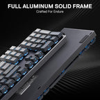Redragon K556 PRO 104 Keys Wireless RGB Gaming Keyboard, Tri-Mode Aluminum - Image 5