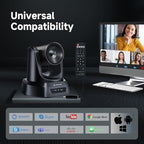 5.8GHz Wireless Conference Room Webcam, Church Live Streaming 3X USB 1080P - Image 6