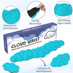 Cloud Wrist Rest for Keyboard and Mouse, Memory Foam PU Leather Keyboard Wrist - Image 4