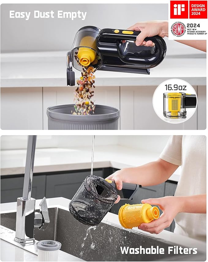Fanttik Fold V10 APEX Pivot Cordless Car Vacuum, 17000Pa Handheld Vacuum - Image 7