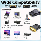 DVI to HDMI Adapter, Laptop – Gold-Plated Connectors - Image 5