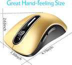 memzuoix 2.4G Wireless Mouse, 1400 DPI Mobile Optical Cordless Mouse - Image 7