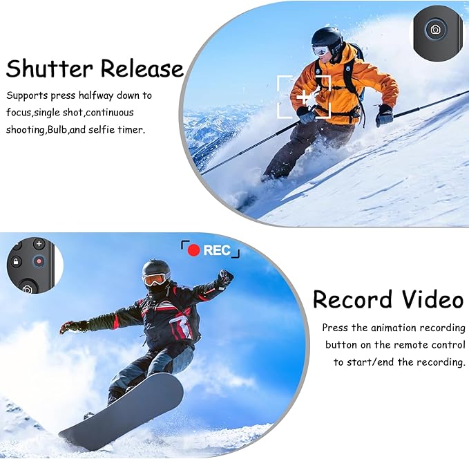 for Fuji Camera Rechargeable Shutter Release, AODELAN Wireless Remote Control - Image 4