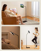 Extended Tablet Floor Stand, 360 Rotating Adjustable iPad Floor Holder - Image 2