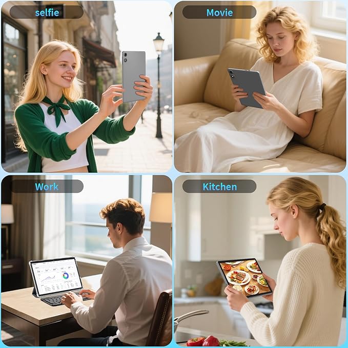 Android 15 Tablet 10 Inch, 26GB RAM+256GB ROM/2TB Expandable Tablet, 2 in 1 - Image 7