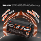 2PACK 12V 200Ah LiFePO4 Battery, Built-in 200A BMS, Rechargeable Deep Cycles - Image 2