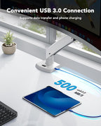 HUANUO Single Monitor Arm for 40 inch Screens, Ultrawide Computer Monitor Mount - Image 4