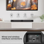 Sound Bar for Smart TV, 80W 2.0 Channel Detachable Soundbar - Image 4
