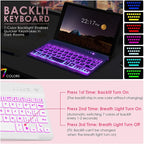 DETUOSI Backlit Keyboard Case for Samsung Galaxy Tab A7 Lite 8.7" 2021 - Image 7
