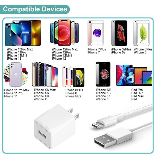 iPhone Charger, 3 Pack 10ft iPhone Charger Data Sync Transfer Lightning Cable - Image 7