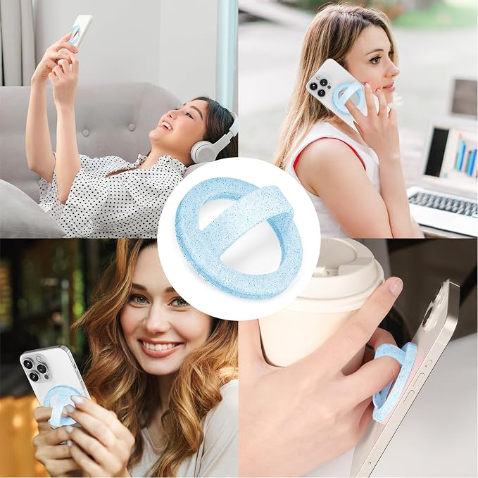 Magnetic Silicone Ring Grip Phone Holder, Loop Grip Phone Holder, Magnetic - Image 7