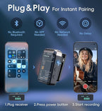 Microphone for iPhone with Charging Case Mini Microphone Wireless Lavalier USB - Image 9