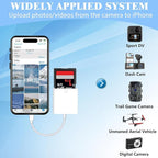 iPhone SD Card Reader USB C, Digital Camera Adapter iPhone 16, Trail Camera SD - Image 6
