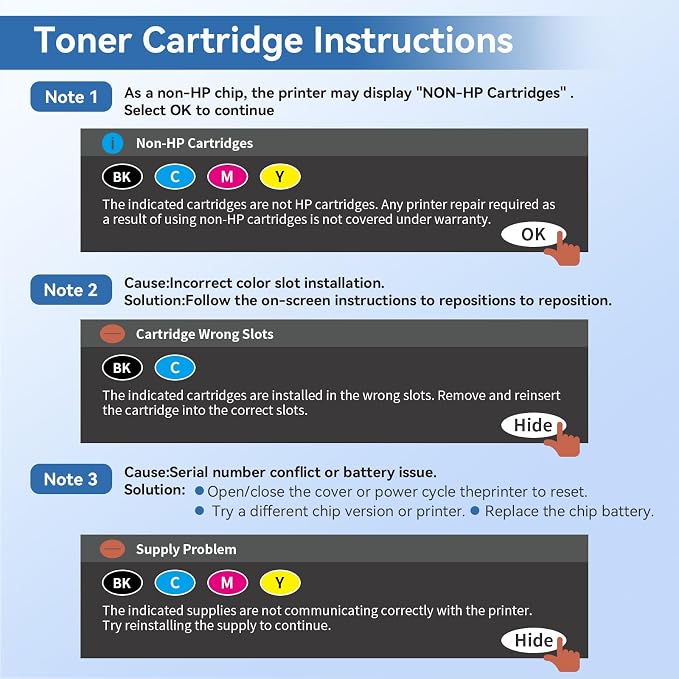 MYTONER 218A Toner Cartridges 4 Pack 3301fdw Replacement - Image 4