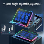 Gaming Laptop Cooler with 13 Ultra Quiet Fans, LCD Screen and Multi Color RGB - Image 7
