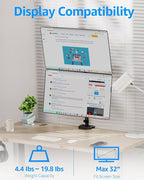 MOUNTUP Vertical Dual Monitor Mount Holds 4.4-17.6lbs, Dual Monitor Stand - Image 2