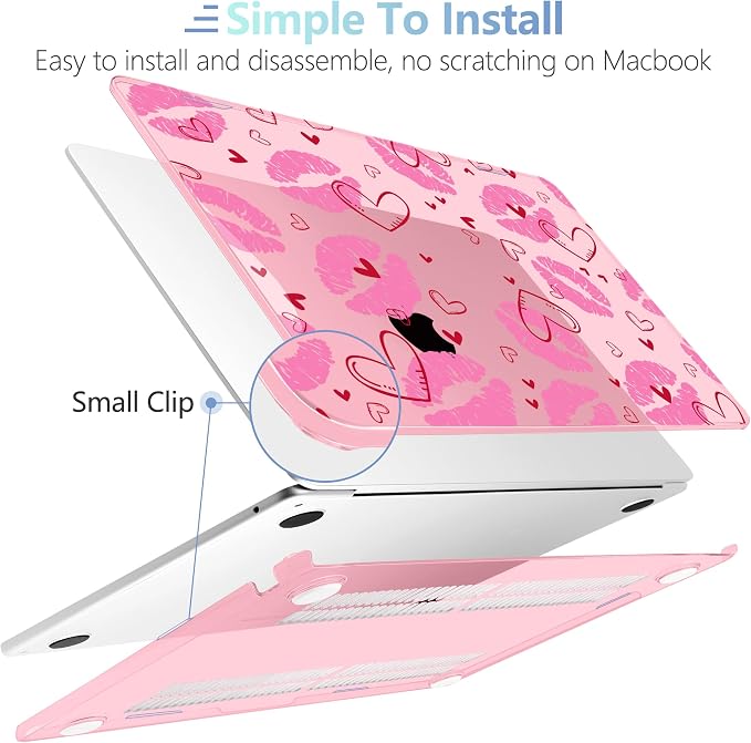 MEEgoodo Case for MacBook Air M4/M3/M2 13.6 inch 2025 2024 2022, Fit Model - Image 5