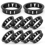 10PCS 2" Black Cable Snap Bushing Grommet, Snap in Cord Bushing Protect Cables by Unknown