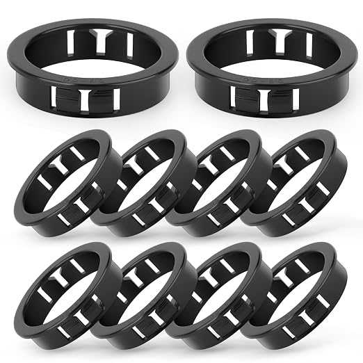 10PCS 2" Black Cable Snap Bushing Grommet, Snap in Cord Bushing Protect Cables by Unknown