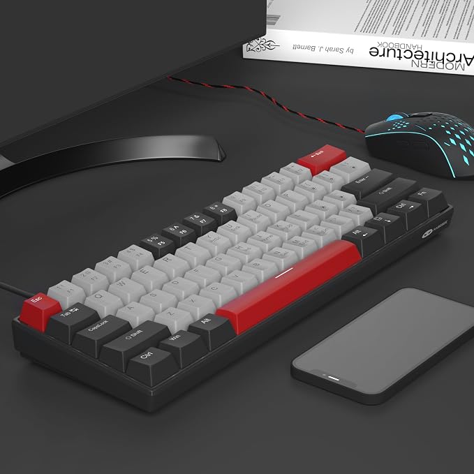 60% Mechanical Gaming Keyboard, Mixed Color Keycaps Gaming Keyboard - Image 7