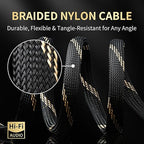 10 AWG Audiophile HiFi Speaker Audio Cable–4N OFC Core, 24K Gold-Plated Banana - Image 4