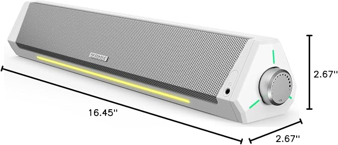 Bluedee Computer Speakers, HiFi Stereo, 3.5mm Aux-in Connection, USB Powered - Image 9