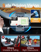 VANMASS Car Phone Holder Mount 2025 Upgraded Car Vent Phone Mount Clip - Image 4