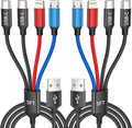 Travel Essentials, Dual Type-C 4 in 1 Multi Charging Cable by MPATIBY