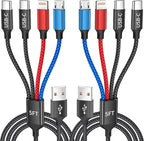 Travel Essentials, Dual Type-C 4 in 1 Multi Charging Cable by MPATIBY