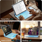 Keyboard Case for iPad Air 13 inch, iPad Pro 12.9 inch, Easy-Set Floating - Image 7