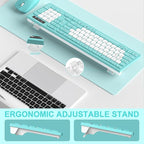 Wireless Keyboard and Mouse Combo, Full-Sized Quiet Wireless Keyboard and - Image 5