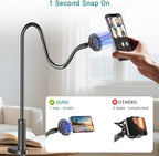 Gooseneck Phone Holder for Bed, Magnetic Cell Phone Stand for iPhone 16 15 14 - Image 7