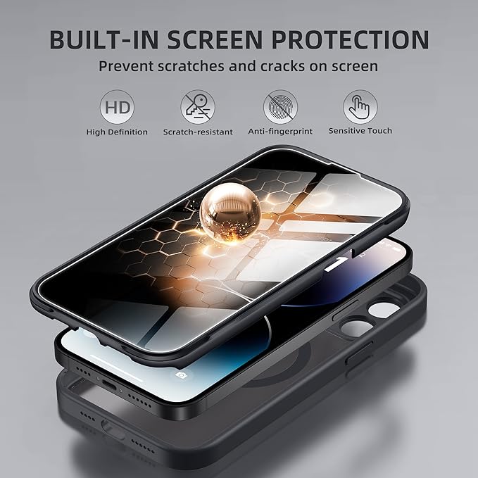 BERFY Magnetic for iPhone 14 Pro Max Case, Compatible - Image 3