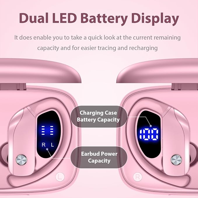 bmanl Wireless Earbuds Bluetooth Headphones 48hrs Play Back Sport Earphones - Image 2