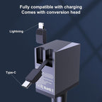Aftertop 200W Retractable Car Charger, 3-in-1 Independent Fast Charging - Image 4