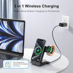 3-in-1 Wireless Charging Station, Standard 20W Fast Magnetic Foldable Magsafe - Image 4