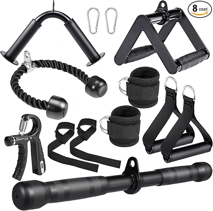 10-in-1 Cable Machine Attachments Set by YORWHIN
